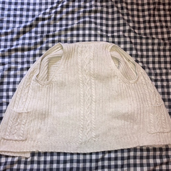 Knitted sleeveless cardigan - Picture 3 of 4